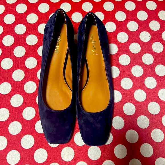 J.McLaughlin Navy Suede size 10 - Picture 1 of 5